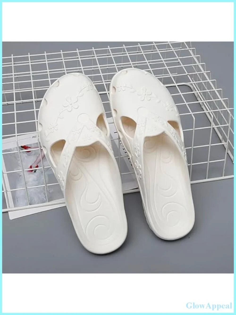 Women's Flat Sandals Slip On Water Sandals Casual Floral Mules Lightweight